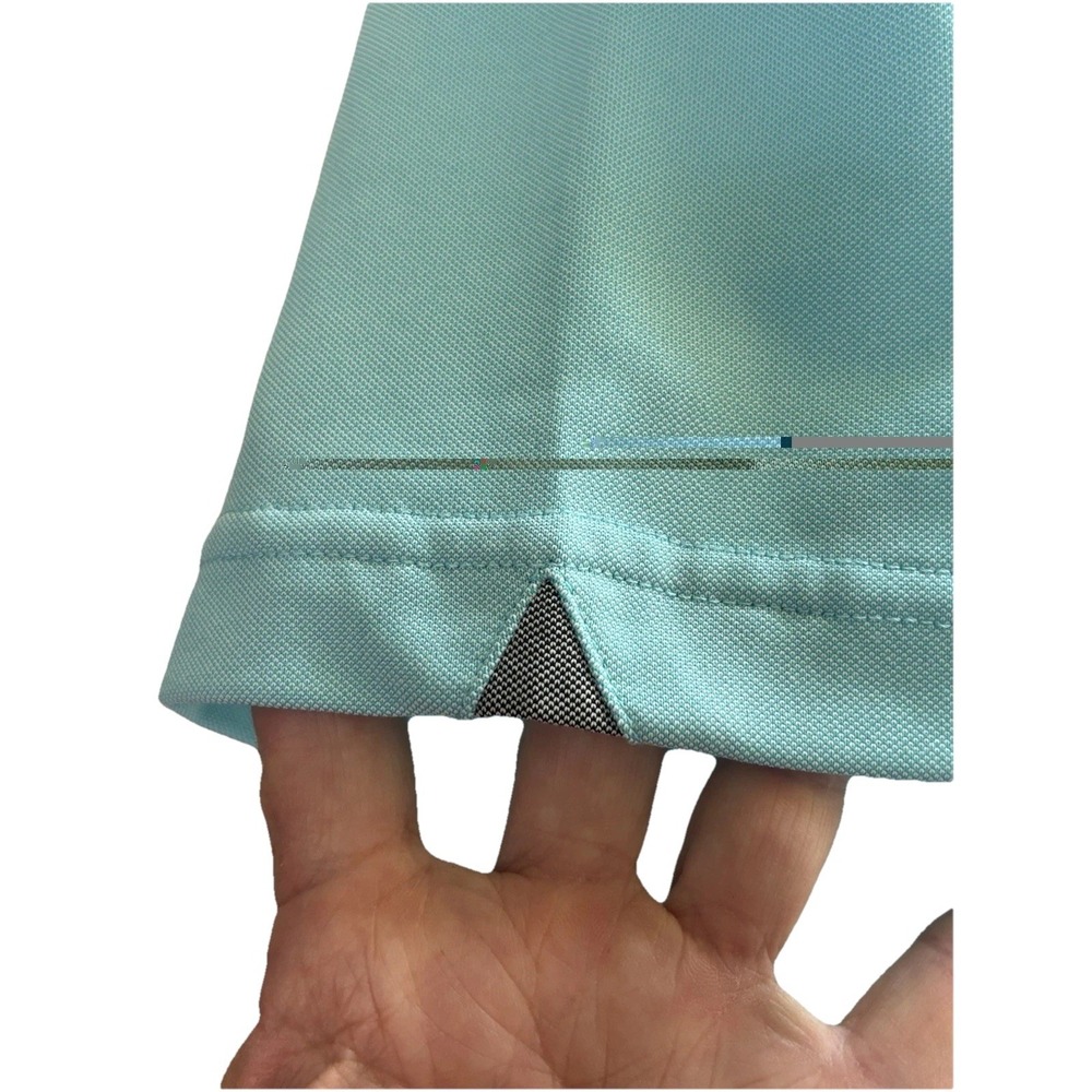 Foot Joy Mens Large Athletic Fit Teal  Pocket Golf Polo Short Sleeve Performance - Picture 6 of 10